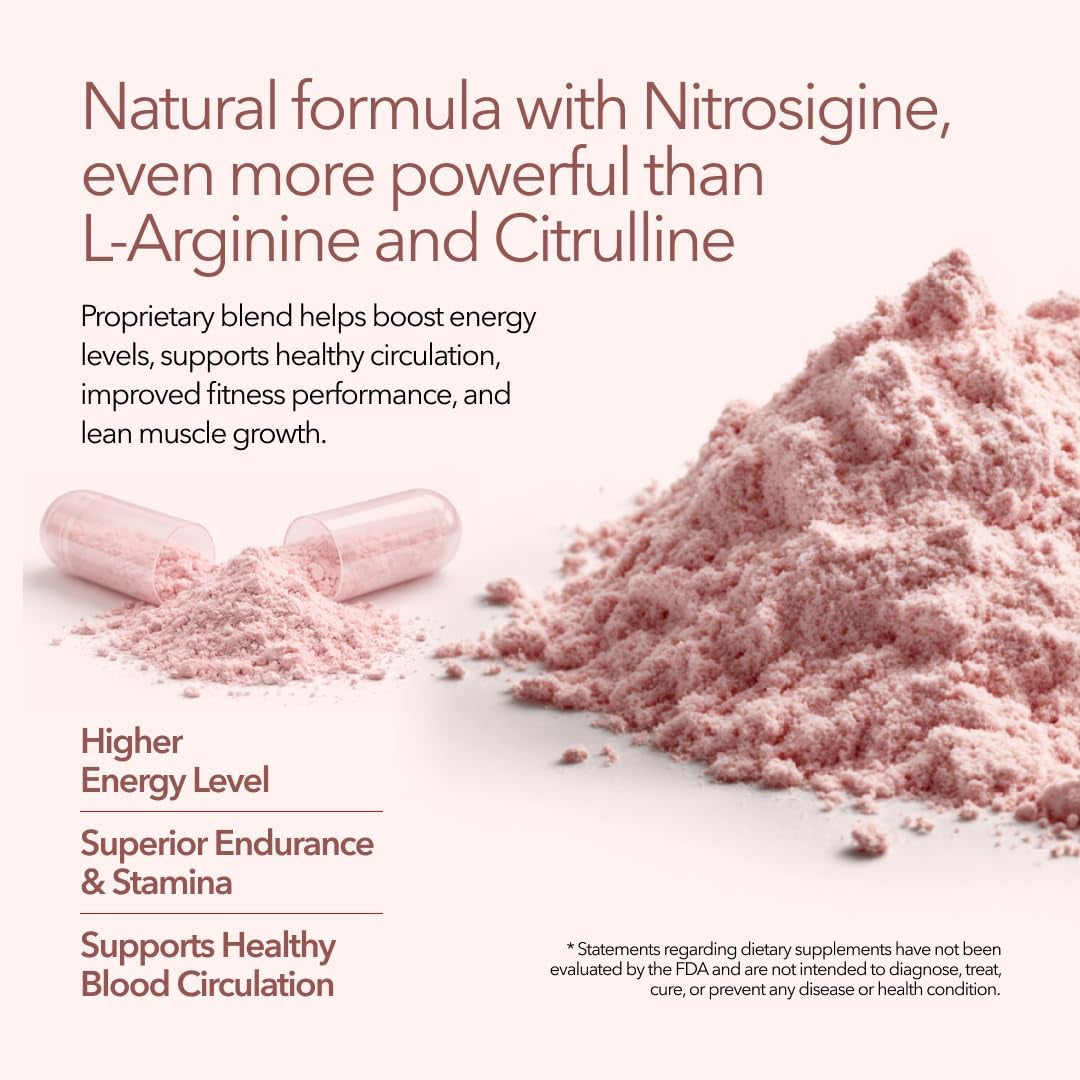 Bloodflow-7 Nitric Oxide Supplements for Men & Women