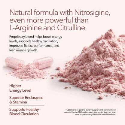 Bloodflow-7 Nitric Oxide Supplements for Men & Women