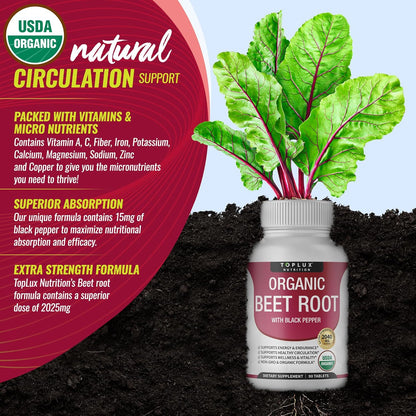 Organic Beet Root Powder Tablets