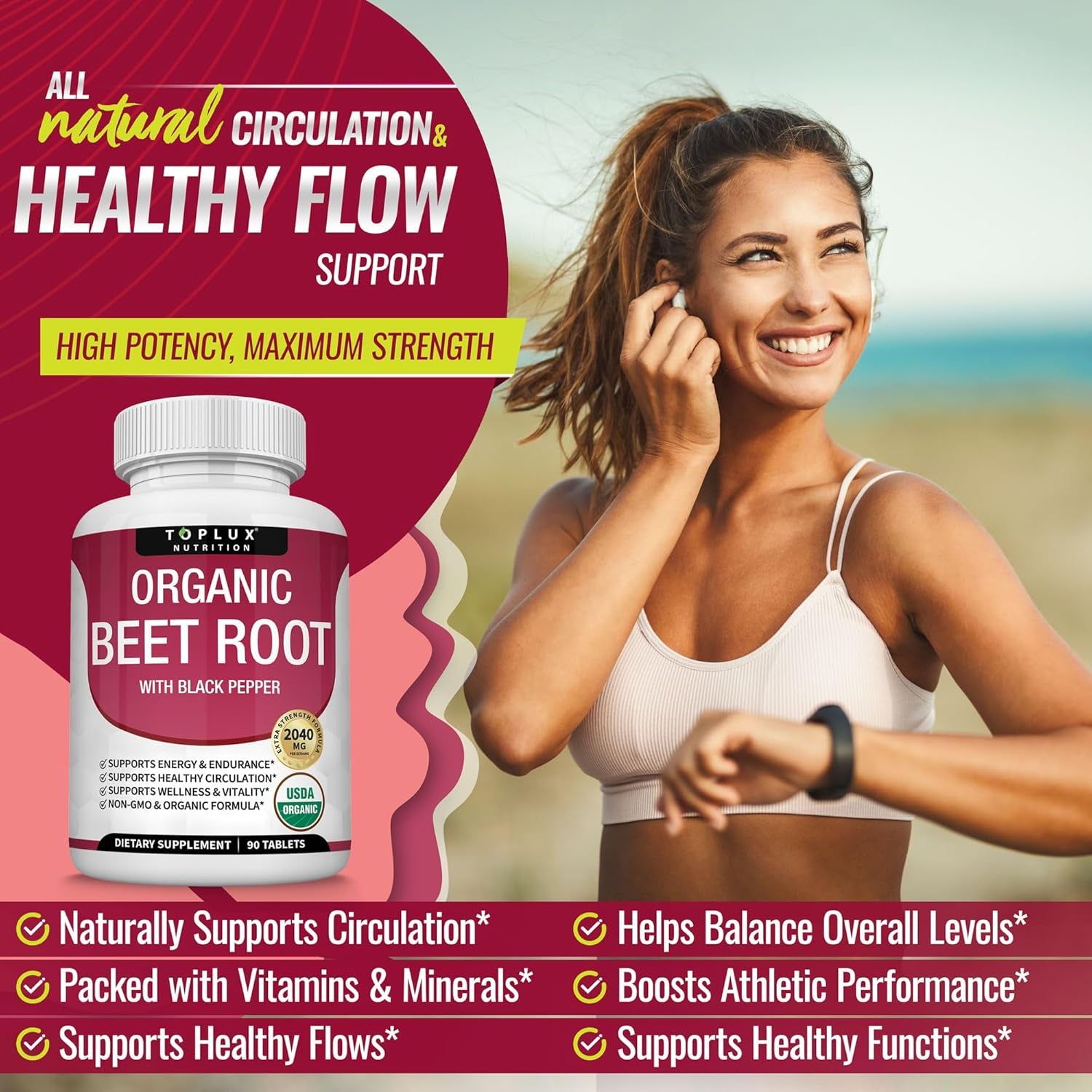 Organic Beet Root Powder Tablets